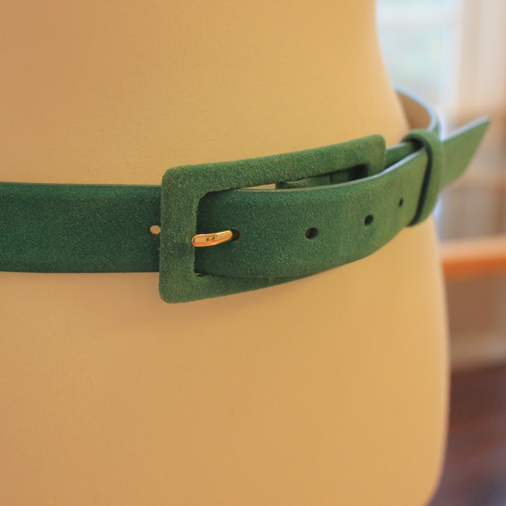 Talbots Teal Suede Belt - Like New
